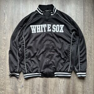 Chicago White Sox Genuine Merchandise Full Zip Big Logo With Trim Jacket Sz Xl/G